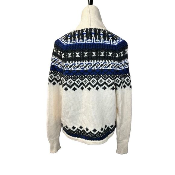 Vineyard Vines Shawl Collar Open-Front Fair Isle Sweater Cashmere XS - Picture 9 of 14